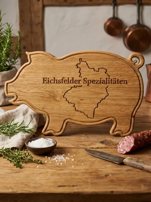 Mehrere Schneidebretter in Schweineform